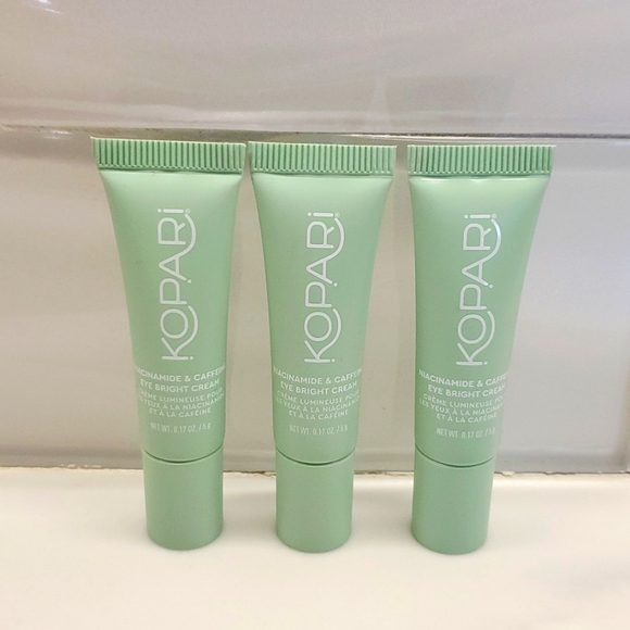 NWOT Kopari Eye Bright Cream & Kopari Cosmetic Bag - Picture 2 of 14